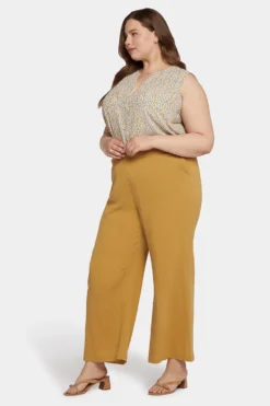 Straight Pull-On Pants In Plus Size - Olive Oil 10 Straight Pull-On Pants In Plus Size - Olive Oil -Nydj Apparel Shop WGCC8582 OLIVO 5