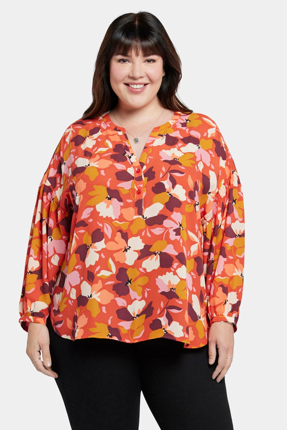 Paulina Peasant Blouse In Plus Size - Gingervale 1 Paulina Peasant Blouse In Plus Size - Gingervale