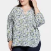 Paulina Peasant Blouse In Plus Size - Bloomington
