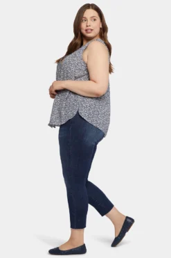 Sleeveless Pintuck Blouse In Plus Size - Lana Flower -Nydj Apparel Shop WGGT3256 U1054 3