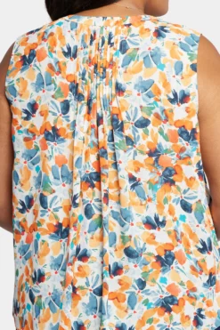 Sleeveless Pintuck Blouse In Plus Size - Cottage Pond 12 Sleeveless Pintuck Blouse In Plus Size - Cottage Pond -Nydj Apparel Shop WGGT3256 U1070 6