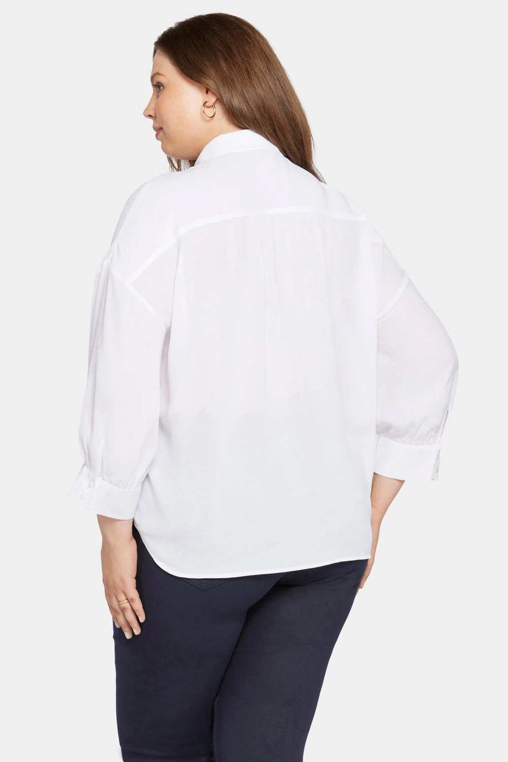 Zoey Blouse In Plus Size - Optic White 2 Zoey Blouse In Plus Size - Optic White - Image 2