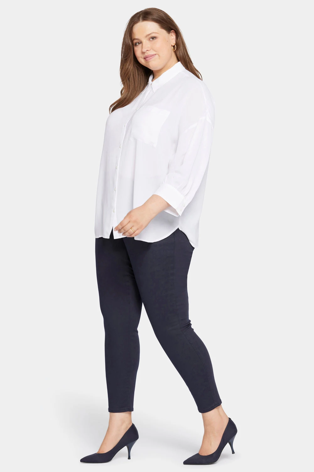 Zoey Blouse In Plus Size - Optic White 3 Zoey Blouse In Plus Size - Optic White - Image 3