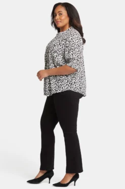 Pleated Peasant Blouse In Plus Size - Gato -Nydj Apparel Shop WGGT4187 S2063 3