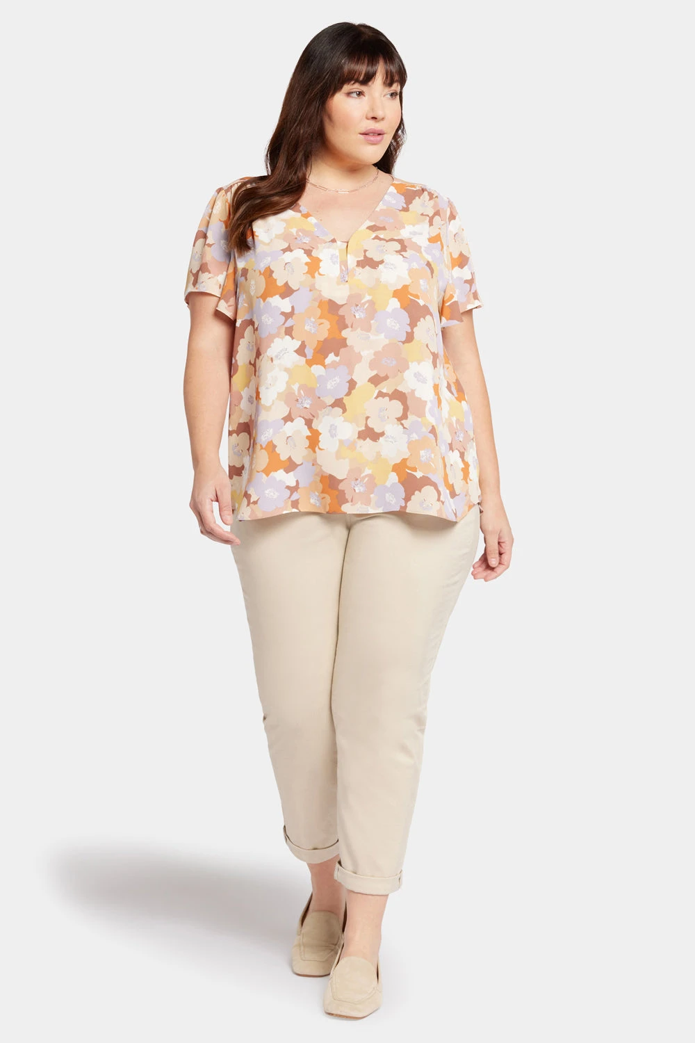 Flounce Sleeve Blouse In Plus Size - Sunset Grove 5 Flounce Sleeve Blouse In Plus Size - Sunset Grove - Image 5