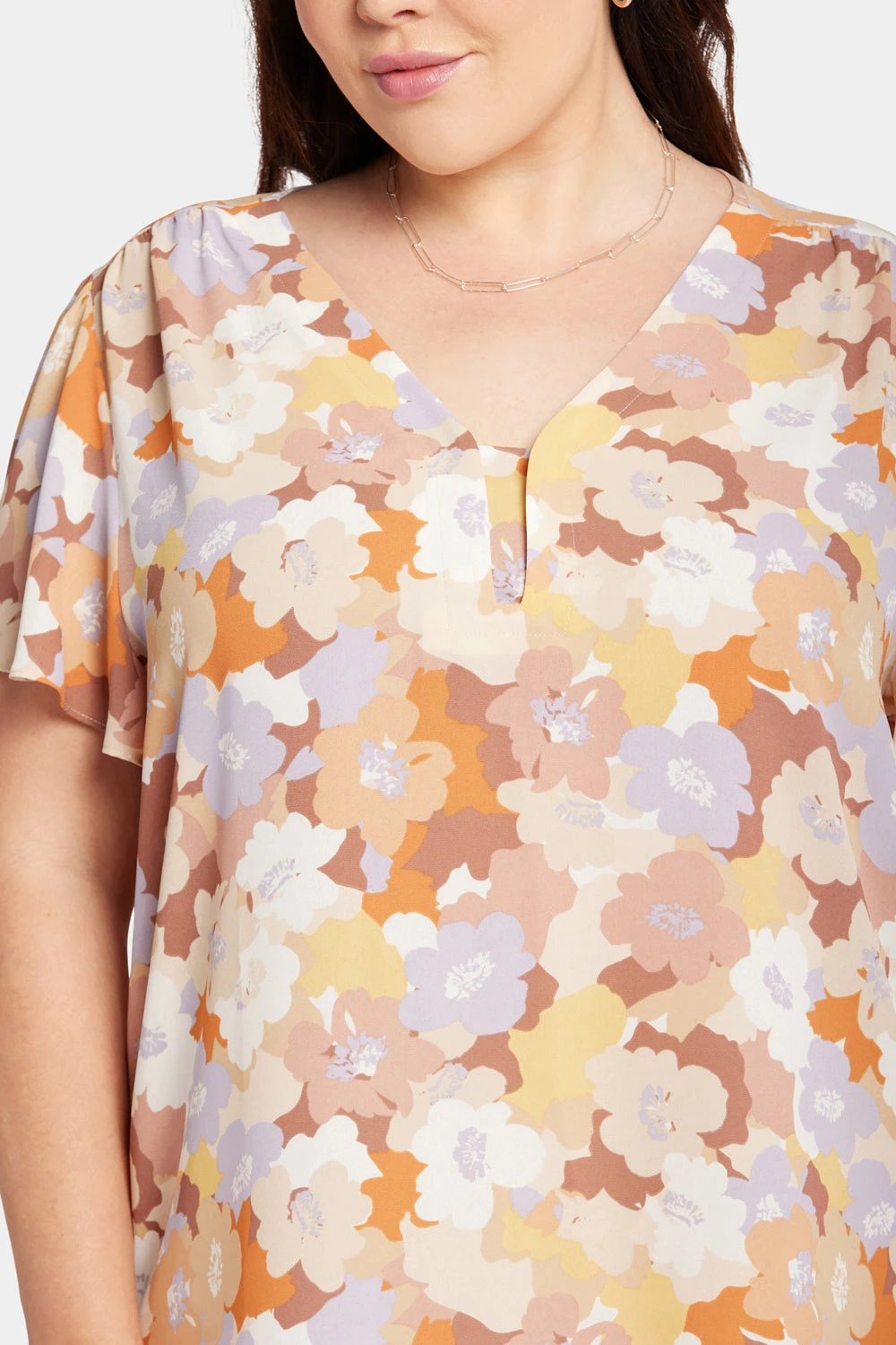 Flounce Sleeve Blouse In Plus Size - Sunset Grove 6 Flounce Sleeve Blouse In Plus Size - Sunset Grove - Image 6