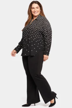 Becky Blouse In Plus Size - Percy Dot -Nydj Apparel Shop WGGT4254 F1052 3