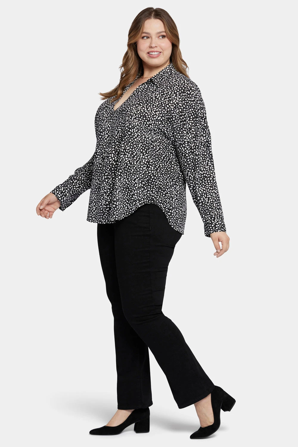 Becky Blouse In Plus Size - Dillon Dots 3 Becky Blouse In Plus Size - Dillon Dots - Image 3