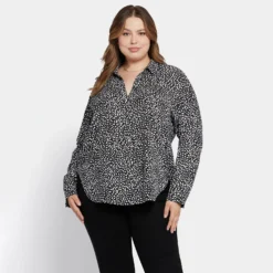 Becky Blouse In Plus Size - Dillon Dots 13 Becky Blouse In Plus Size - Dillon Dots -Nydj Apparel Shop WGGT4254 F2034 DPA