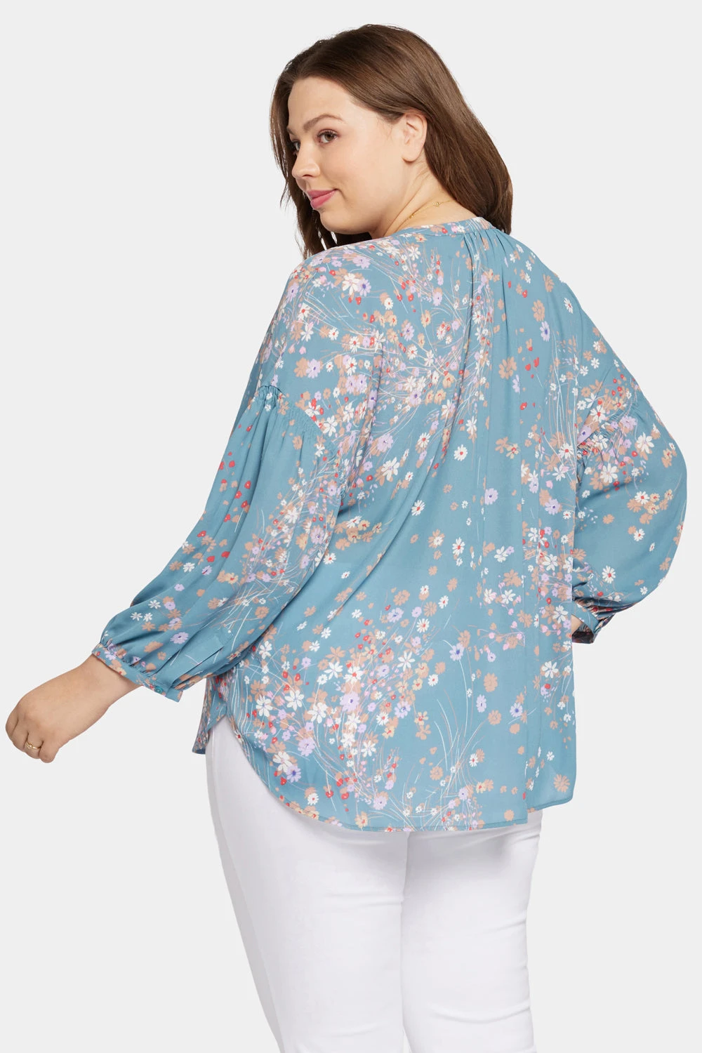 Paulina Peasant Blouse In Plus Size - New Hope 2 Paulina Peasant Blouse In Plus Size - New Hope - Image 2