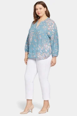 Paulina Peasant Blouse In Plus Size - New Hope 9 Paulina Peasant Blouse In Plus Size - New Hope -Nydj Apparel Shop WGGT4255 S2004 3