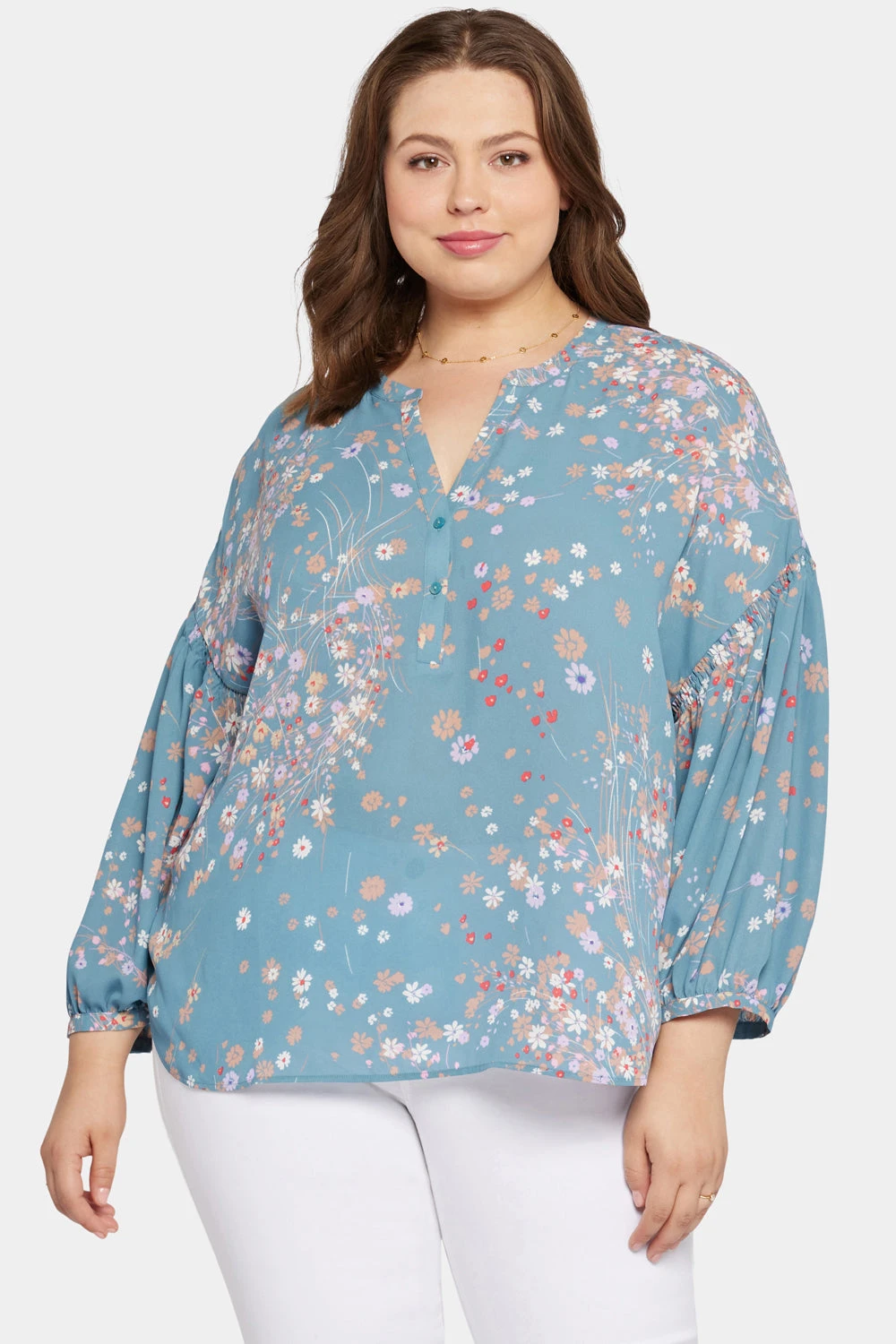 Paulina Peasant Blouse In Plus Size - New Hope 4 Paulina Peasant Blouse In Plus Size - New Hope - Image 4