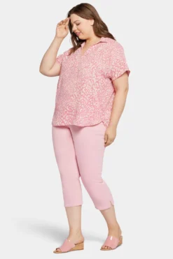 Becky Short Sleeved Blouse In Plus Size - Alana -Nydj Apparel Shop WGGT4270 S2044 3