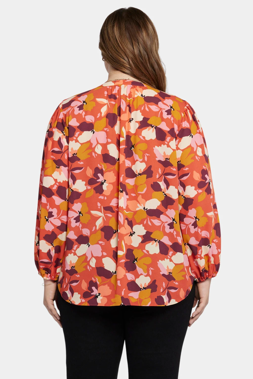 Puff Sleeve Popover Top In Plus Size - Gingervale 2 Puff Sleeve Popover Top In Plus Size - Gingervale - Image 2