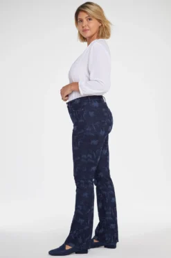 Slim Bootcut Jeans In Plus Size - Bishop Floral -Nydj Apparel Shop WGTB2880 FLOMU 5