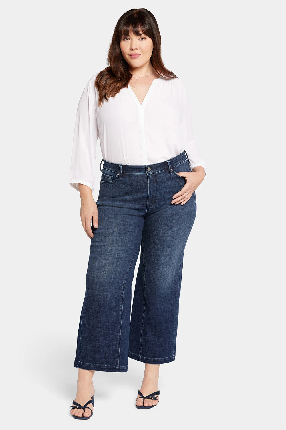Teresa Wide Leg Ankle Jeans In Plus Size - Inspire 1 Teresa Wide Leg Ankle Jeans In Plus Size - Inspire