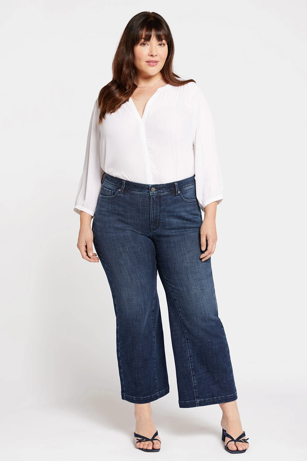 Teresa Wide Leg Ankle Jeans In Plus Size - Inspire 4 Teresa Wide Leg Ankle Jeans In Plus Size - Inspire - Image 4