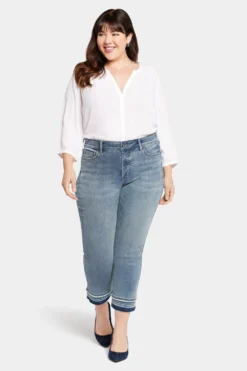 Marilyn Straight Ankle Jeans In Plus Size - Fantasy