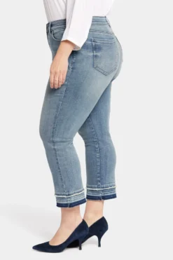 Marilyn Straight Ankle Jeans In Plus Size - Fantasy -Nydj Apparel Shop WGTBMA8758 FNTSY 3