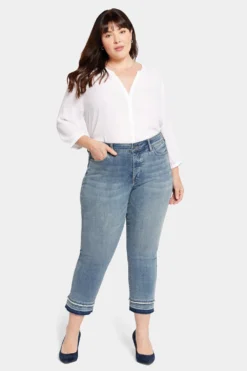 Marilyn Straight Ankle Jeans In Plus Size - Fantasy -Nydj Apparel Shop WGTBMA8758 FNTSY 4