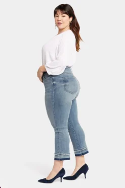 Marilyn Straight Ankle Jeans In Plus Size - Fantasy -Nydj Apparel Shop WGTBMA8758 FNTSY 5