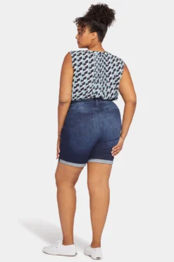 Ella Denim Shorts In Plus Size - Mesquite -Nydj Apparel Shop WGTBSH8425 MESQU 6