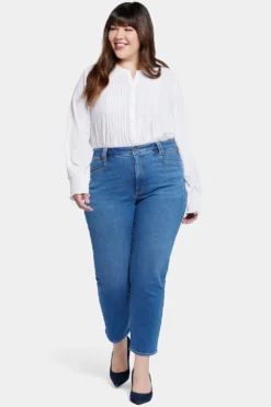 Bailey Relaxed Straight Ankle Jeans In Plus Size - Rockford 9 Bailey Relaxed Straight Ankle Jeans In Plus Size - Rockford -Nydj Apparel Shop WGWR8301 RKF 4