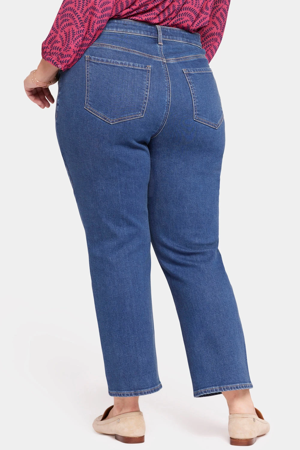 Bailey Relaxed Straight Ankle Jeans In Plus Size - Waterfall 2 Bailey Relaxed Straight Ankle Jeans In Plus Size - Waterfall - Image 2