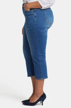 Joni Relaxed Capri Jeans In Plus Size - Rockford -Nydj Apparel Shop WGWR8640 RKF 3