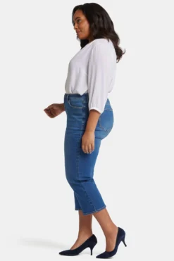 Joni Relaxed Capri Jeans In Plus Size - Rockford -Nydj Apparel Shop WGWR8640 RKF 5