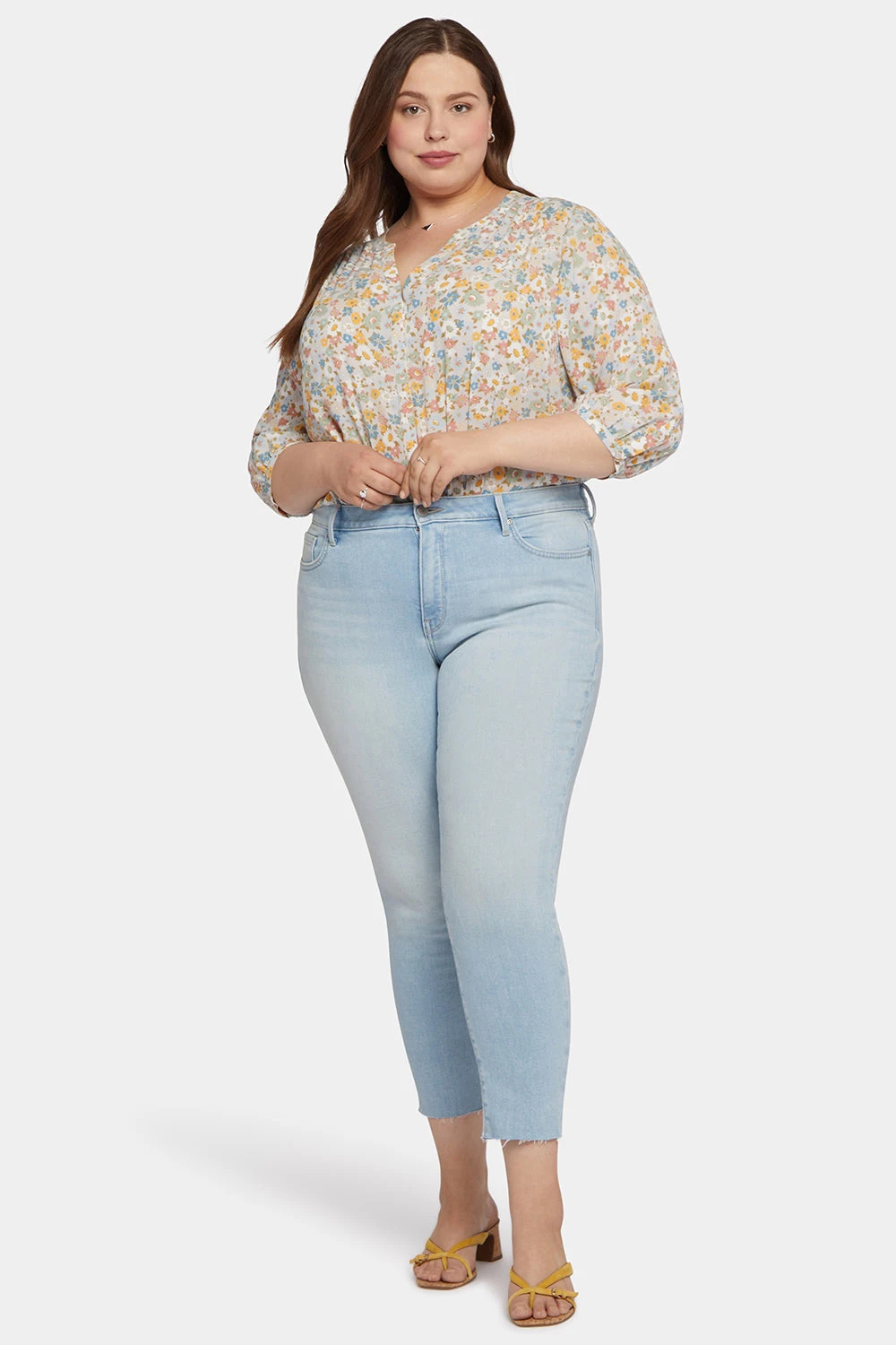 Alina Skinny Ankle Jeans In Plus Size - Dunes 4 Alina Skinny Ankle Jeans In Plus Size - Dunes - Image 4