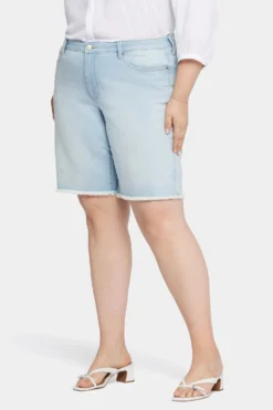 Boyfriend Denim Shorts In Plus Size - Brightside -Nydj Apparel Shop WGWRSH8563 BRTSD 3