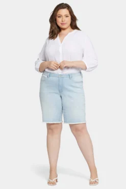 Boyfriend Denim Shorts In Plus Size - Brightside -Nydj Apparel Shop WGWRSH8563 BRTSD 4