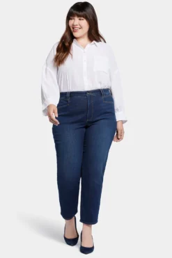 Bailey Relaxed Straight Ankle Jeans In Plus Size - Northbridge