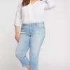Relaxed Piper Crop Jeans In Plus Size - Hollander