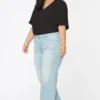 Teresa Wide Leg Ankle Jeans In Plus Size - Naomi