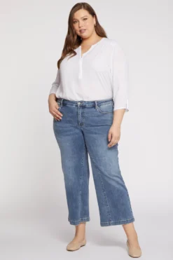 Teresa Wide Leg Ankle Jeans In Plus Size - Loire -Nydj Apparel Shop WHYTKA8105 LOIRE 4