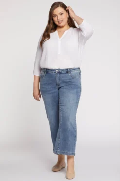 Teresa Wide Leg Ankle Jeans In Plus Size - Loire -Nydj Apparel Shop WHYTKA8105 LOIRE 5