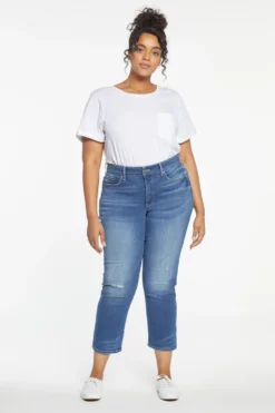Marilyn Straight Ankle Jeans In Plus Size - Sacha -Nydj Apparel Shop WHYTMA2512 SACA 4