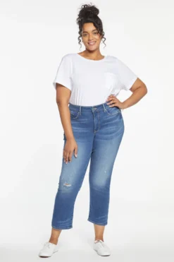 Marilyn Straight Ankle Jeans In Plus Size - Sacha -Nydj Apparel Shop WHYTMA2512 SACA 6