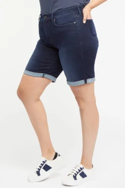 Ella Denim Shorts In Plus Size - Rapture -Nydj Apparel Shop WHYTSH8522 RAPTU 3