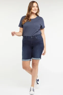 Ella Denim Shorts In Plus Size - Rapture -Nydj Apparel Shop WHYTSH8522 RAPTU 5