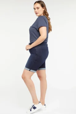 Ella Denim Shorts In Plus Size - Rapture -Nydj Apparel Shop WHYTSH8522 RAPTU 6