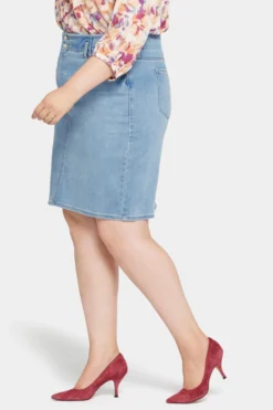 High Waist Skirt In Plus Size - Crystalline 9 High Waist Skirt In Plus Size - Crystalline -Nydj Apparel Shop WHYTSK8667 CRYSL 3