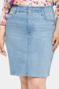 High Waist Skirt In Plus Size - Crystalline 12 High Waist Skirt In Plus Size - Crystalline -Nydj Apparel Shop WHYTSK8667 CRYSL 6