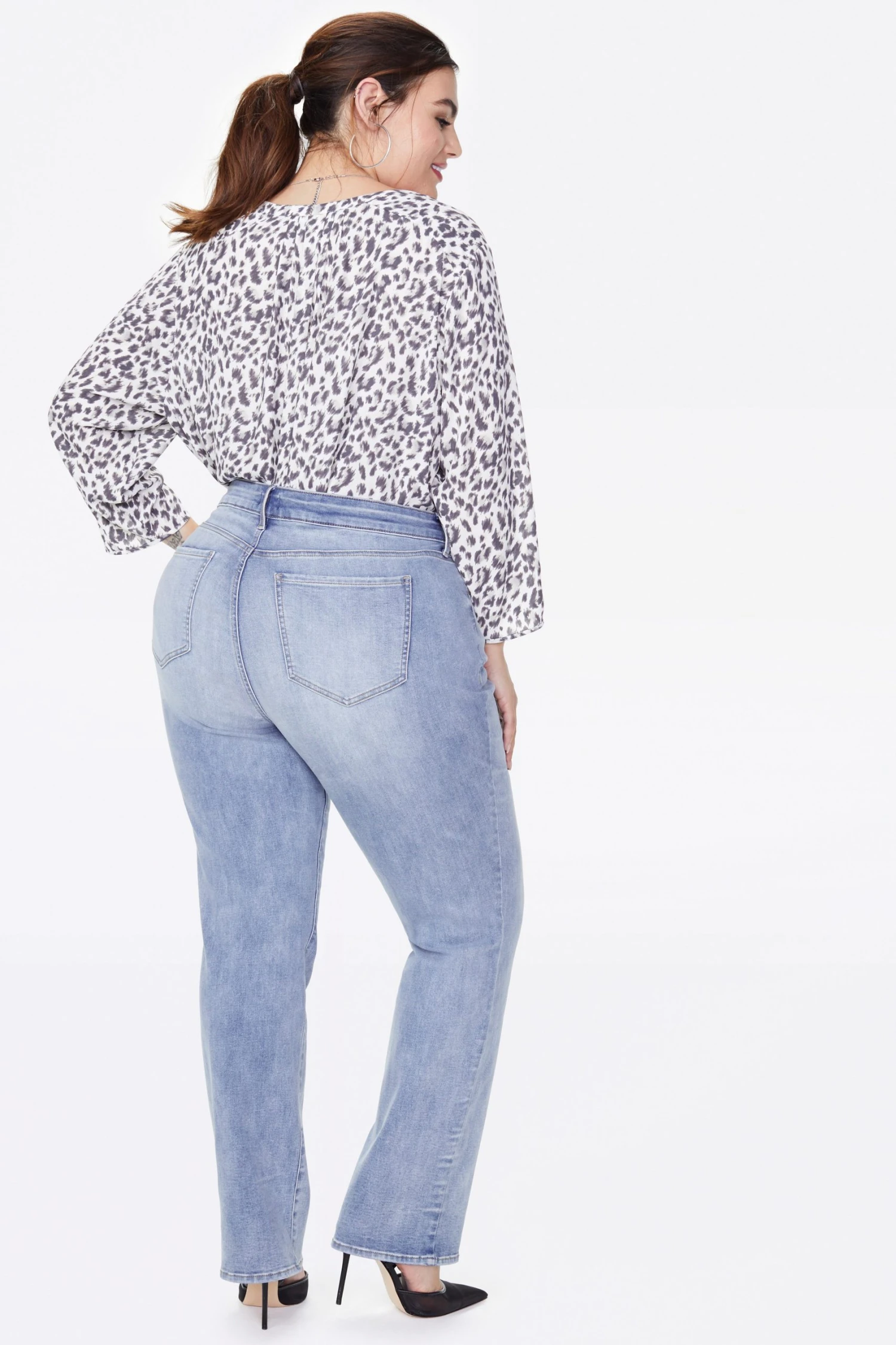 Marilyn Straight Jeans In Plus Size - Biscayne 3 Marilyn Straight Jeans In Plus Size - Biscayne - Image 3