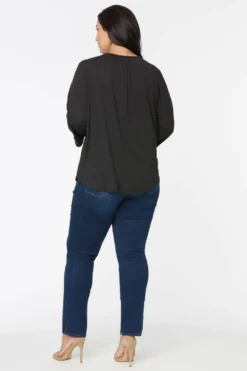 Perfect Tee In Plus Size - Black -Nydj Apparel Shop WLER3988 858 6 58c443e7 3f3d 4db7 8564 5e291f522542