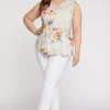 Sleeveless Perfect Tee In Plus Size - Printemps
