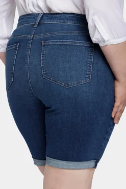 Briella 11 Inch Denim Shorts In Plus Size - Gold Coast 11 Briella 11 Inch Denim Shorts In Plus Size - Gold Coast -Nydj Apparel Shop WMDIBS2546 GDCST 6