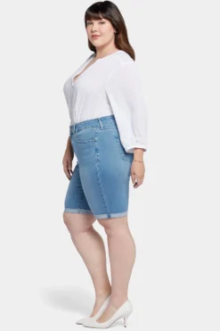 Briella 11 Inch Denim Shorts In Plus Size - Nottinghill -Nydj Apparel Shop WMDIBS2546 NTGHL 5